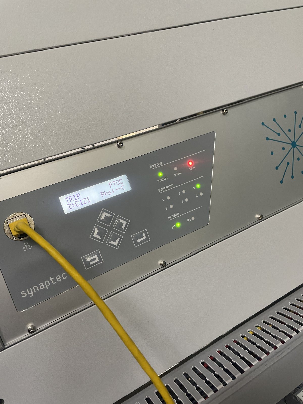 Synaptec Interrogator in service at a 220 kV substation in Mumbai
